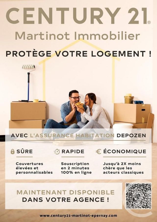 maison à louer - 4 pièces - 76.97 m2 - EPERNAY - 51 - CHAMPAGNE-ARDENNE - Century 21 Martinot Immobilier